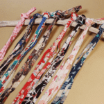 Lacets - Tissu "Chirimen"