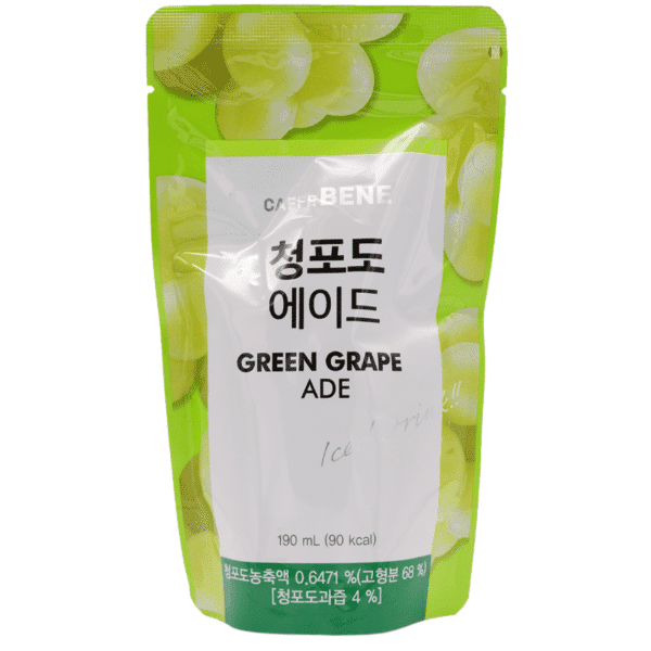 CAFFE BENE - Pouch Green Grape Ade - 190ml