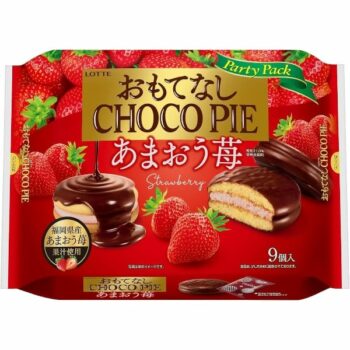 LOTTE – Omotenashi Choco Pie Ichigo Party Pack – 279g