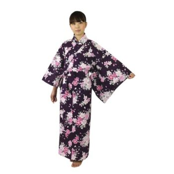 Yukata – Kimono japonais Motif Fleurs de cerisier