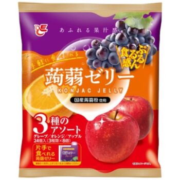 ACE BAKERY – Pururun Konjac Jelly Grape, Orange, Pomme – 480g