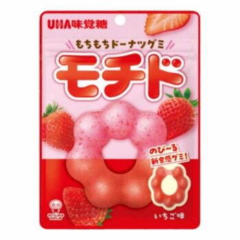 UHA – Mochi Donut Gummy Strawberry – 40g