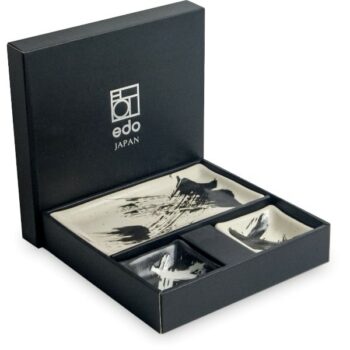 Coffret – Set à sushi Noir et blanc – 6 pièces