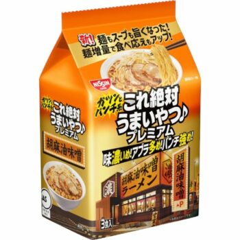 NISSIN – Kore Zettai Umai-Yatsu Premium Goma-Abura Miso – 3x108g