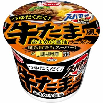 ACE COOK – Super Cup x1.5 Gyu-Tama Sweet Shoyu Ramen – 99g